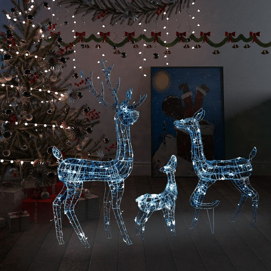 Poroperhe joulukoriste akryyli 300 LED-valoa kylmän valkoinen - Harrastajankoti.fi
