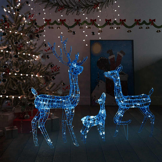 Poroperhe joulukoriste akryyli 300 LED-valoa sininen - Harrastajankoti.fi