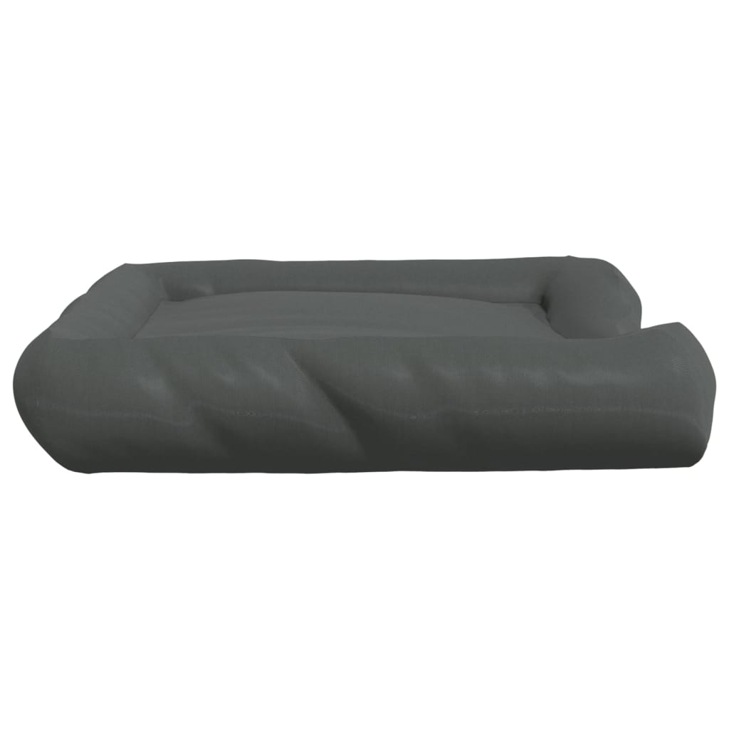 Koiran sänky tyynyillä tummanharmaa 135x110x23 cm Oxford kangas - Harrastajankoti.fi