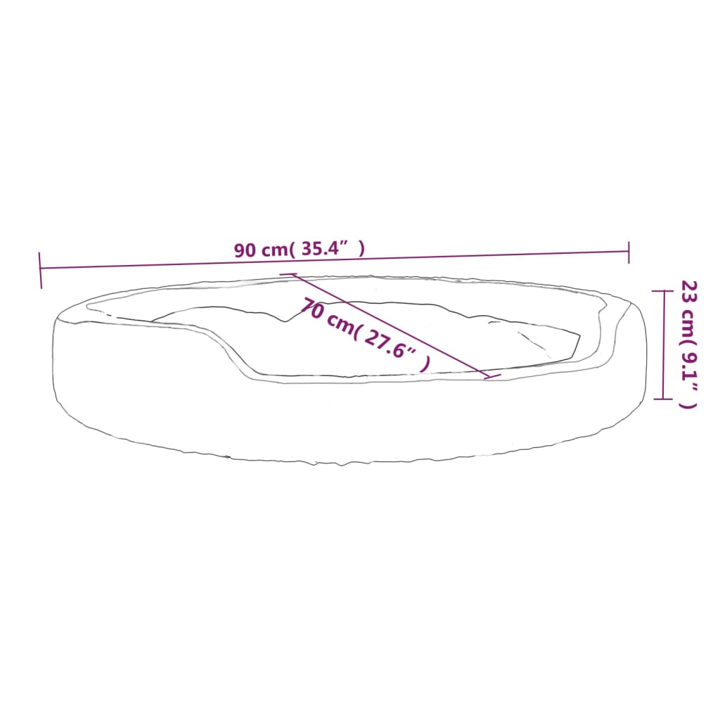 Koiransänky musta 90x70x23 cm plyysi - Harrastajankoti.fi