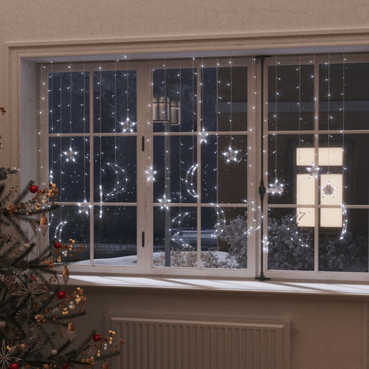 Tähti ja kuu keijuvalot kaukosäädin 345xLED kylmä valkoinen - Harrastajankoti.fi