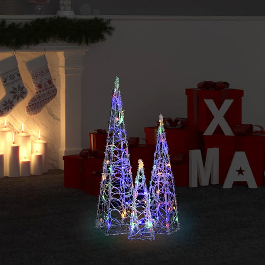 LED koristevalokartiosarja monivärinen akryyli 30/45/60 cm - Harrastajankoti.fi