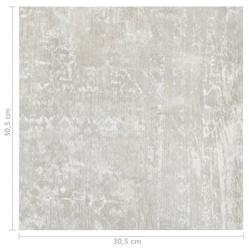Itsekiinnittyvät lattialankut 20 kpl PVC 1,86 m² vaaleanharmaa - Harrastajankoti.fi