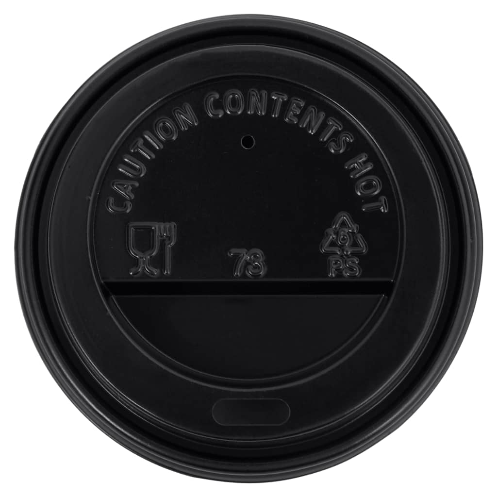 Paperikahvikupit kansilla 200 ml 100 kpl valkoinen ja musta - Harrastajankoti.fi