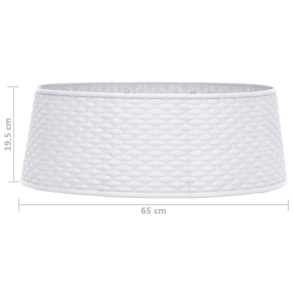 Joulukuusen helma valkoinen Ø65x19,5 cm - Harrastajankoti.fi