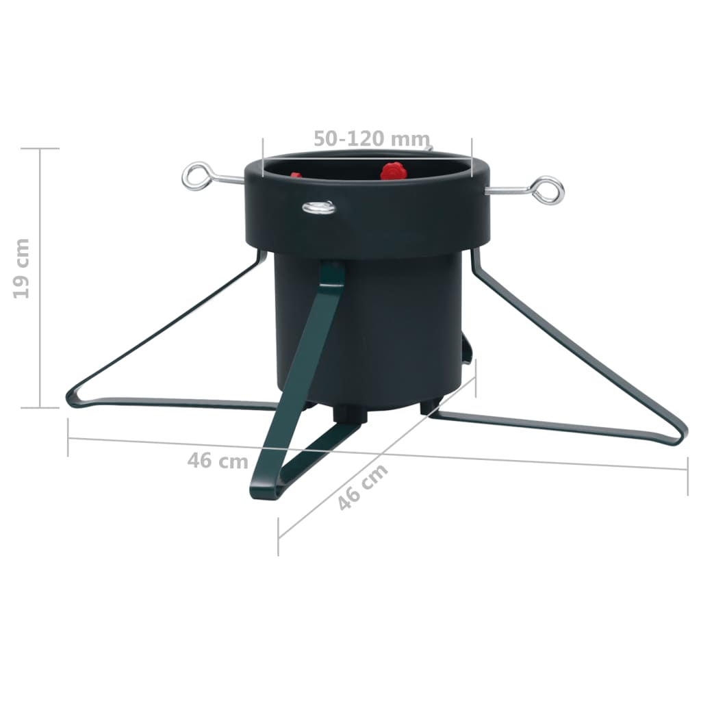 Joulukuusen jalka musta 46x46x19 cm - Harrastajankoti.fi