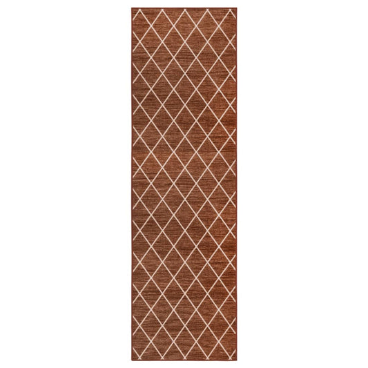 Käytävämatto tummanruskea 80x350 cm - Harrastajankoti.fi