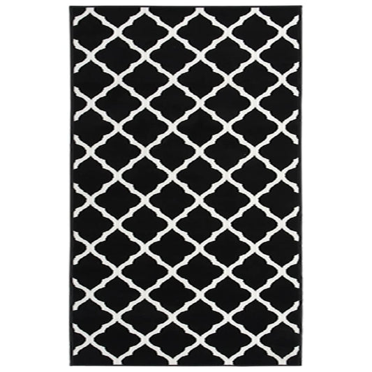 Käytävämatto BCF mustavalkoinen 100x150 cm - Harrastajankoti.fi