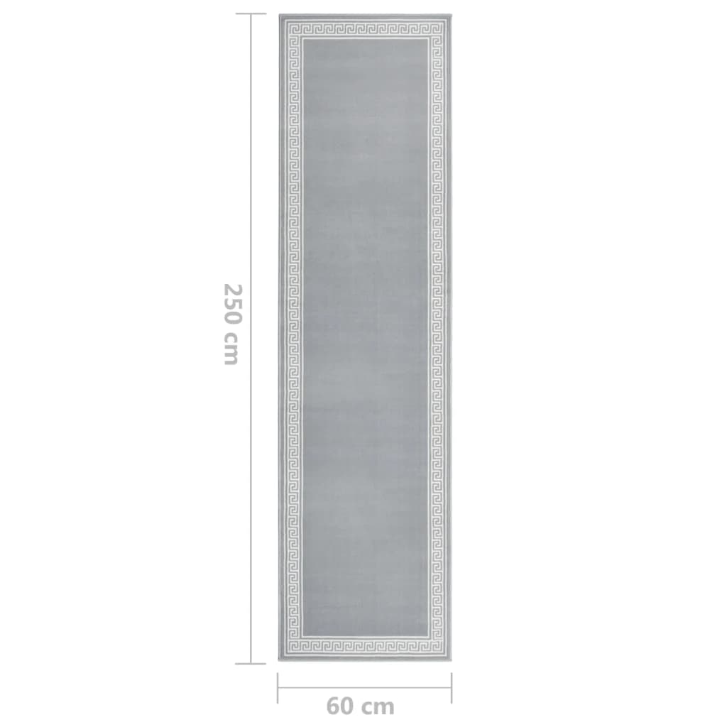 Käytävämatto BCF harmaa kuviolla 60x250 cm - Harrastajankoti.fi