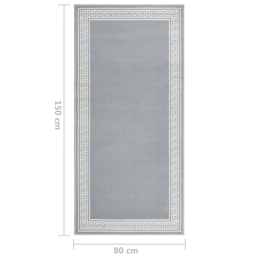 Käytävämatto BCF harmaa kuviolla 80x150 cm - Harrastajankoti.fi