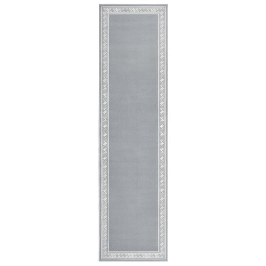 Käytävämatto BCF harmaa kuviolla 100x400 cm - Harrastajankoti.fi