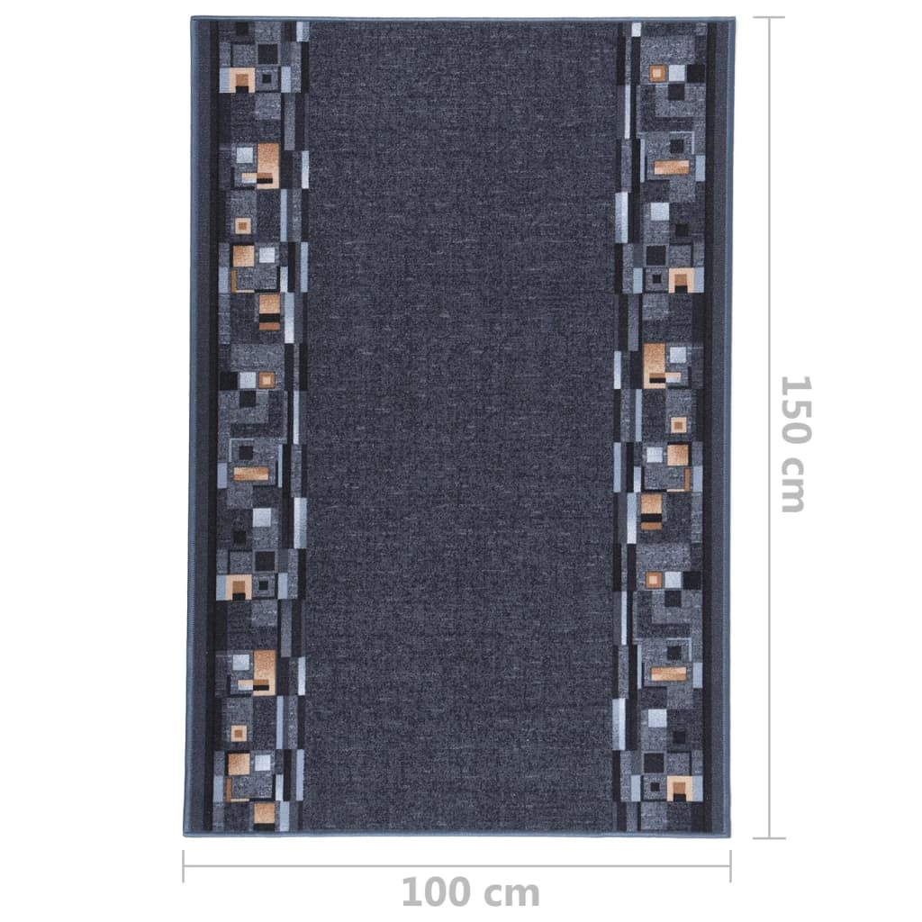 Käytävämatto antrasiitti 100x150 cm liukumaton - Harrastajankoti.fi
