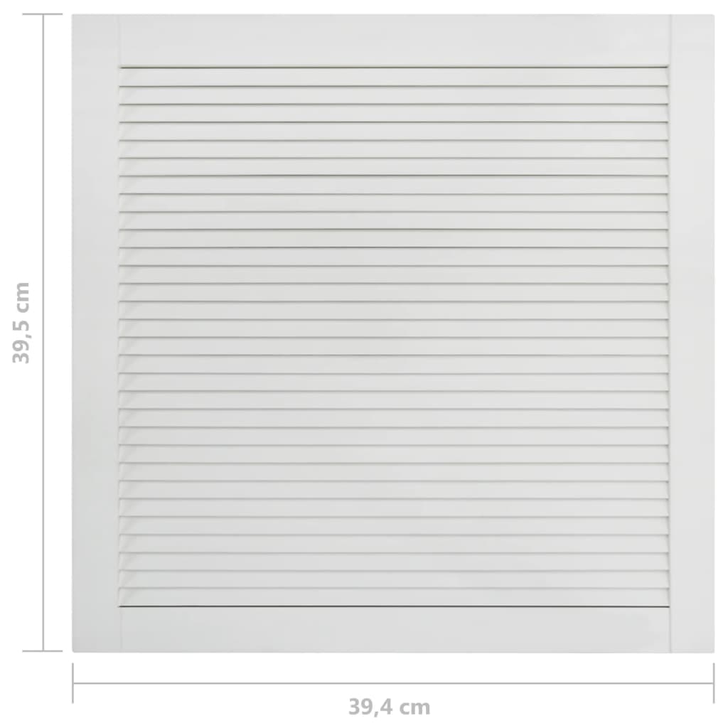 Säleikköovi 4 kpl täysi mänty valkoinen 39,5x39,4 cm - Harrastajankoti.fi