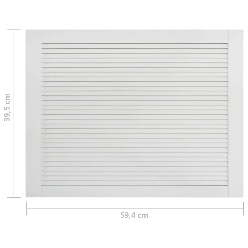 Säleikköovi 4 kpl täysi mänty valkoinen 39,5x59,4 cm - Harrastajankoti.fi