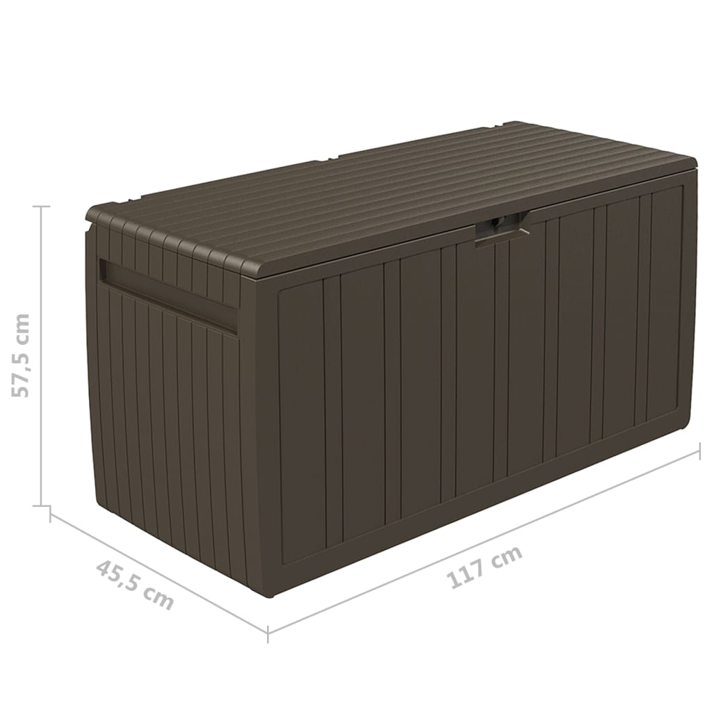 Tyynylaatikko ruskea 117x45,5x57,5 cm 270 l - Harrastajankoti.fi