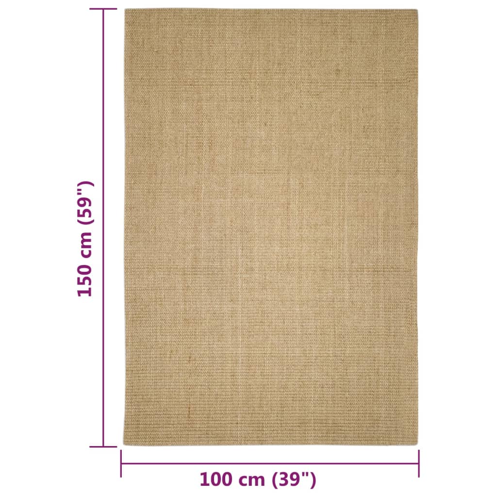 Matto luonnollinen sisal 80x150 cm - Harrastajankoti.fi