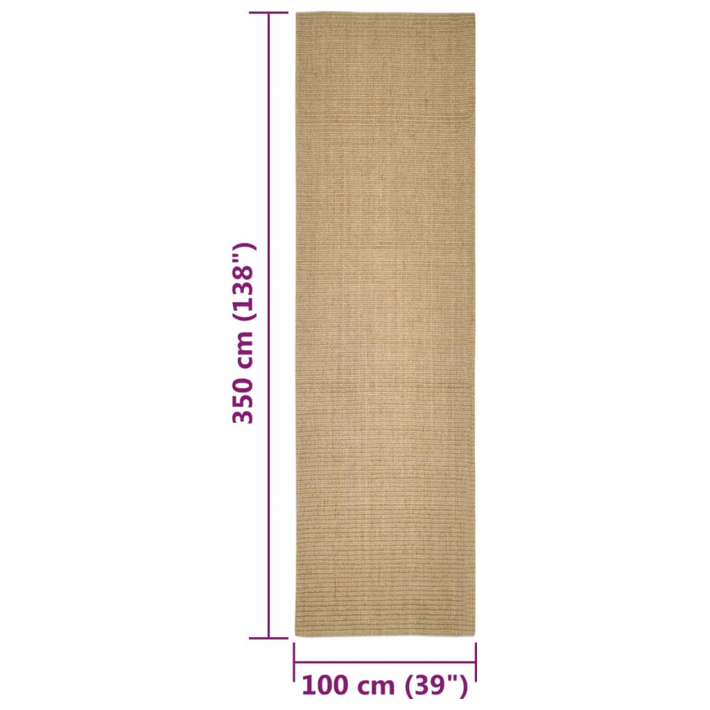 Matto luonnollinen sisal 100x150 cm - Harrastajankoti.fi