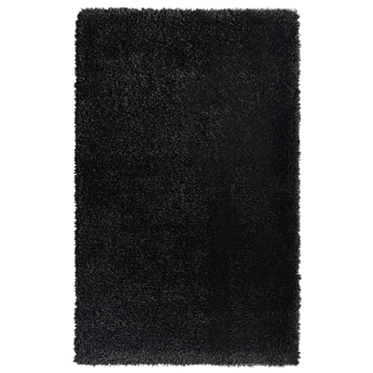 Korkeanukkainen Shaggy matto musta 200x290 cm 50 mm - Harrastajankoti.fi