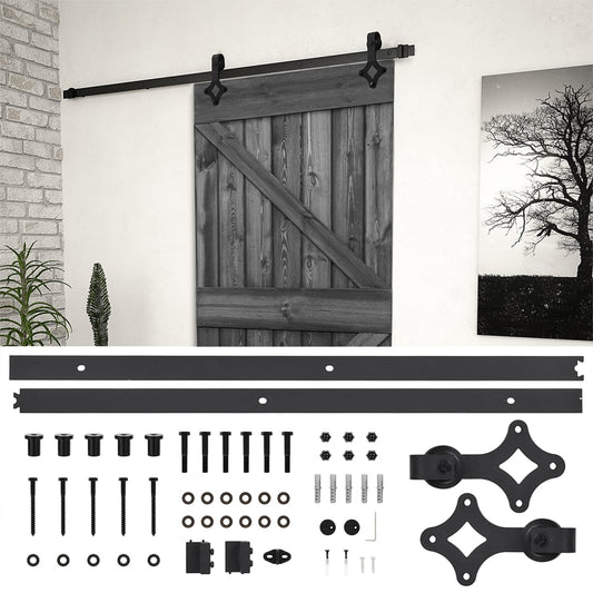 Liukuovi asennustarvikkeineen 80x210 cm täysi mänty musta - Harrastajankoti.fi