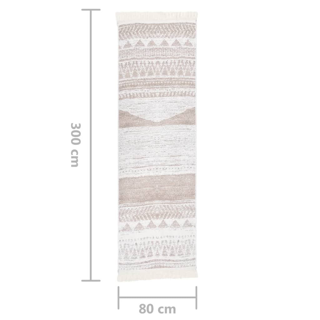 Matto beige 80x300 cm puuvilla - Harrastajankoti.fi