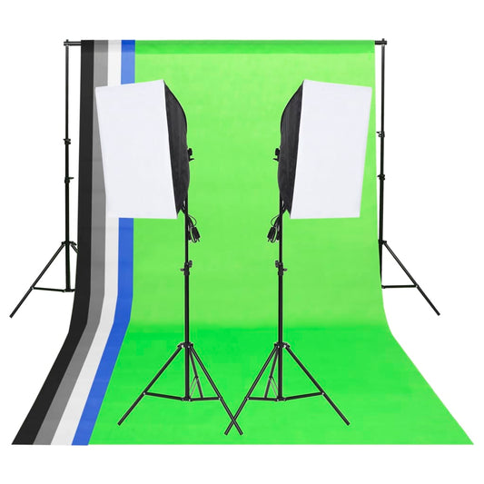 Studiovalaistussarja taustakankailla ja softboxeilla - Harrastajankoti.fi