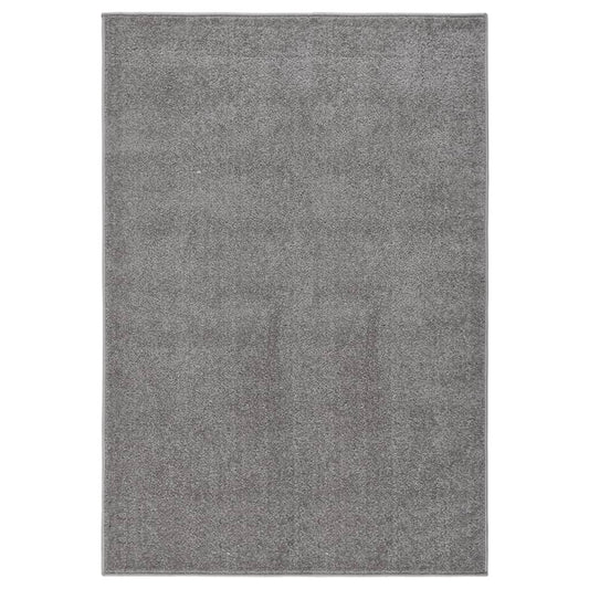 Lyhytnukkainen matto 200x290 cm harmaa - Harrastajankoti.fi