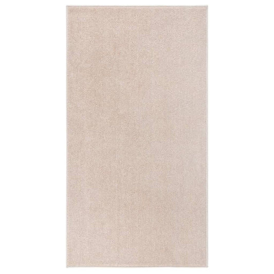 Lyhytnukkainen matto 80x150 cm tumma beige - Harrastajankoti.fi