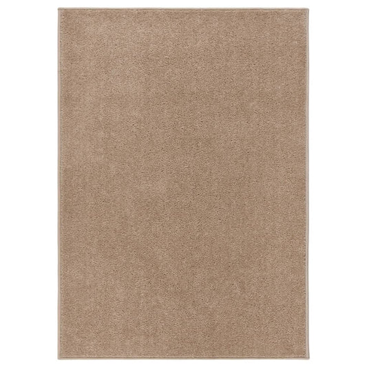 Lyhytnukkainen matto 240x340 cm ruskea - Harrastajankoti.fi