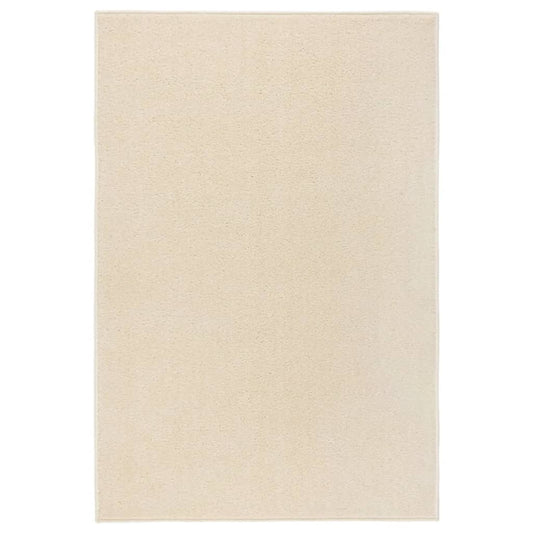 Lyhytnukkainen matto 200x290 cm kerma - Harrastajankoti.fi