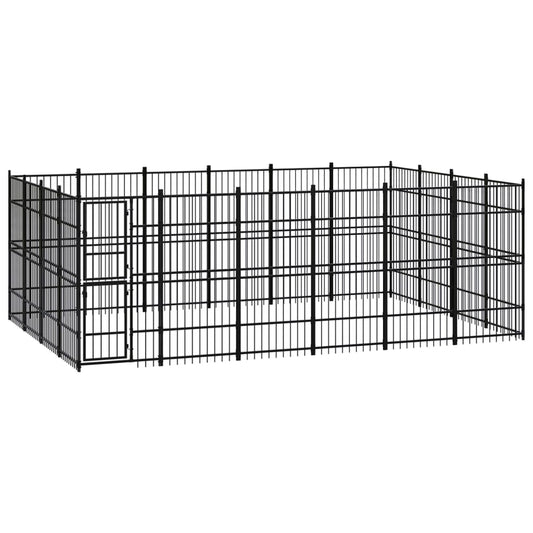 Koiran ulkohäkki teräs 22,12 m² - Harrastajankoti.fi
