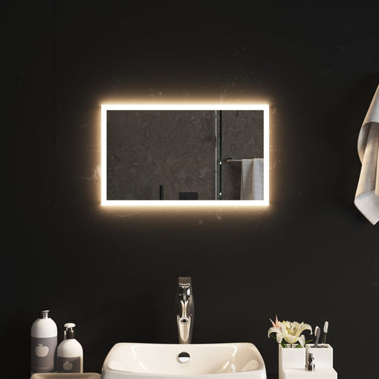 Kylpyhuoneen LED-peili 50x30 cm - Harrastajankoti.fi