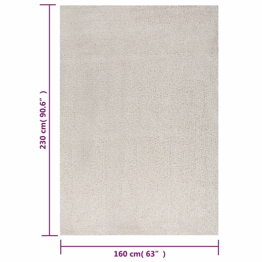 Pörrömatto korkeanukkainen kerma 160x230 cm - Harrastajankoti.fi