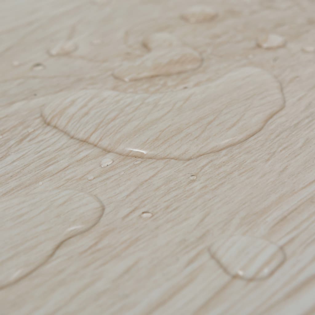 Itsekiinnittyvät PVC-lattialankut 2,51 m² 2 mm tammi valkoinen - Harrastajankoti.fi