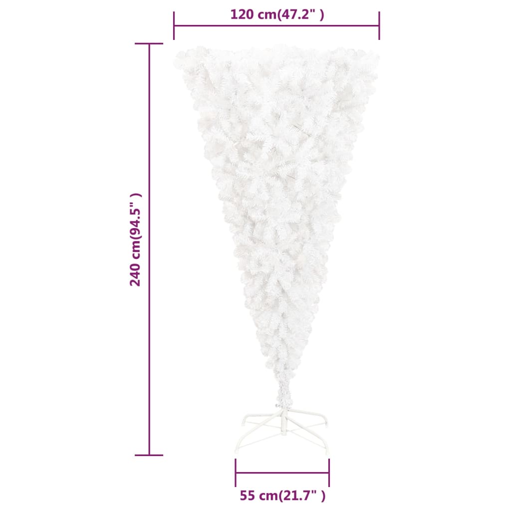Tekokuusi ylösalainen jalustalla valkoinen 240 cm - Harrastajankoti.fi