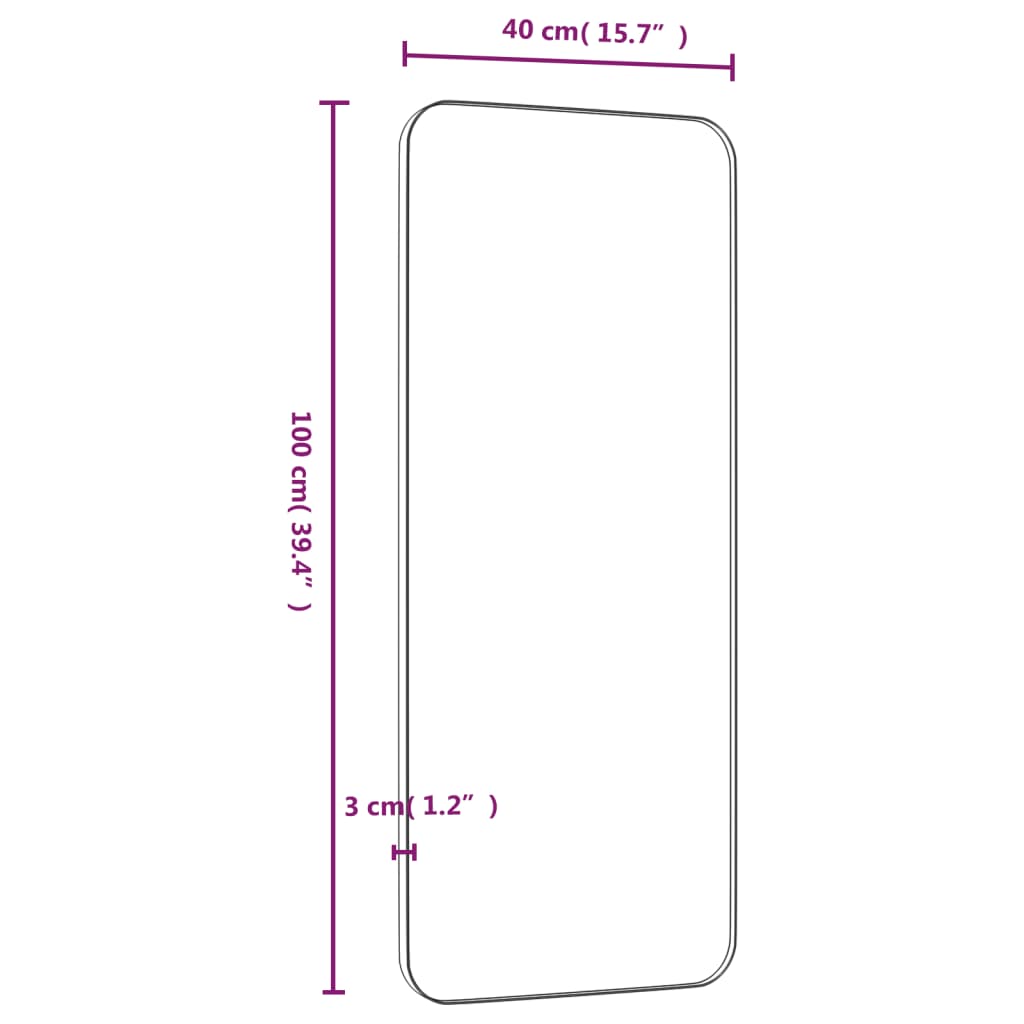 Seinäpeili kulta 40x100 cm suorakulmio - Harrastajankoti.fi