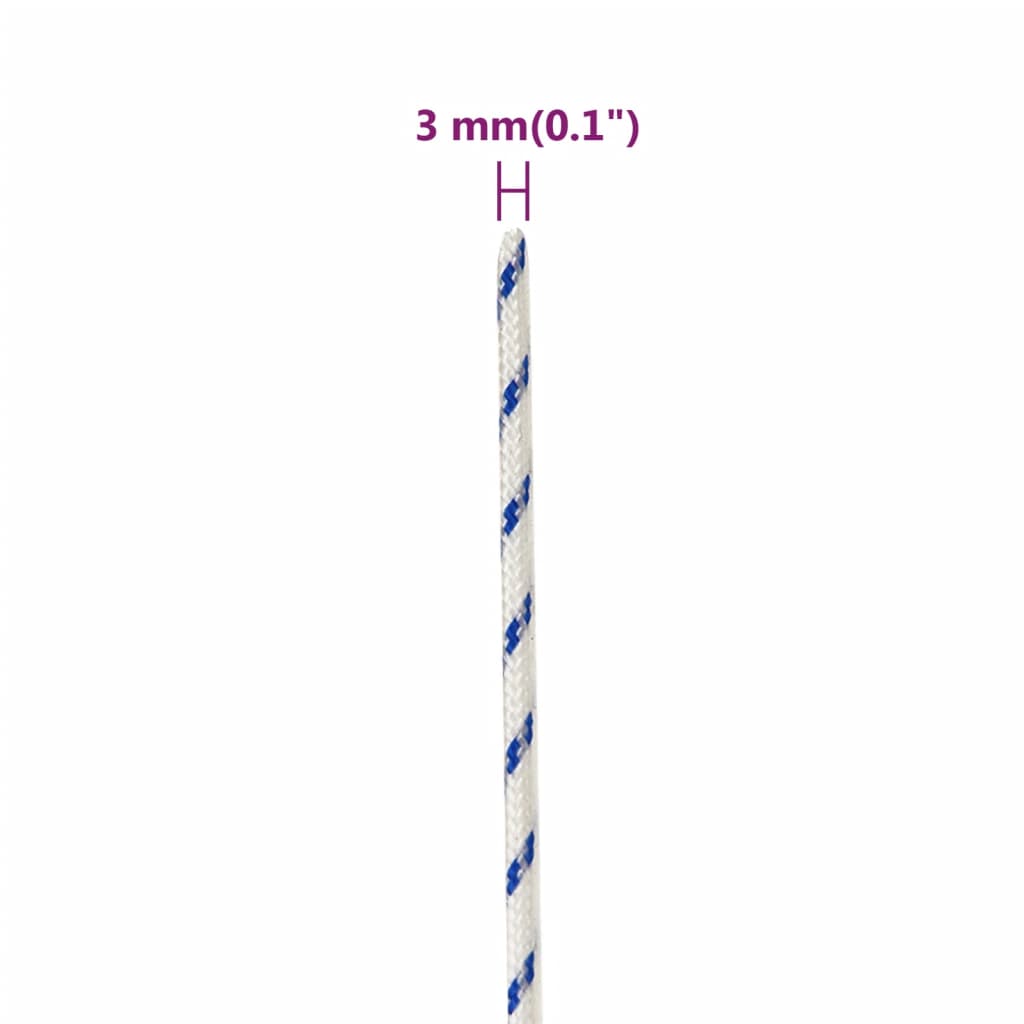 Veneköysi valkoinen 3 mm 250 m polypropeeni - Harrastajankoti.fi