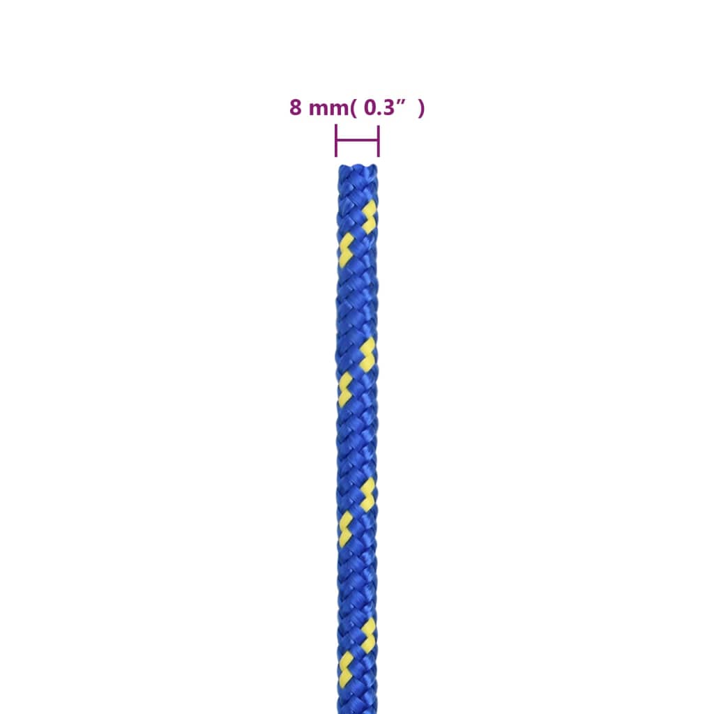 Veneköysi sininen 8 mm 25 m polypropeeni - Harrastajankoti.fi