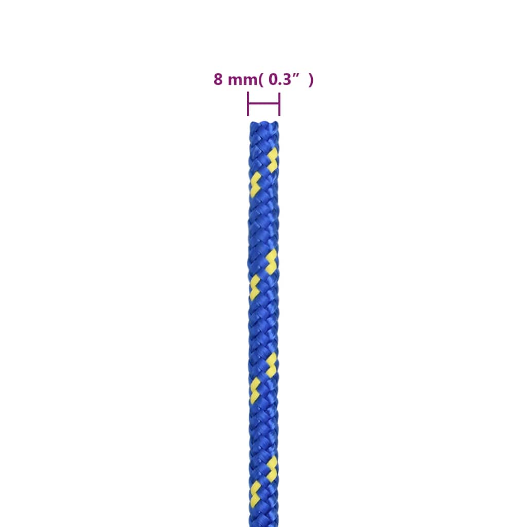 Veneköysi sininen 8 mm 50 m polypropeeni - Harrastajankoti.fi