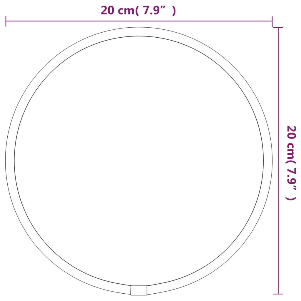 Seinäpeili kulta Ø 20 cm pyöreä - Harrastajankoti.fi