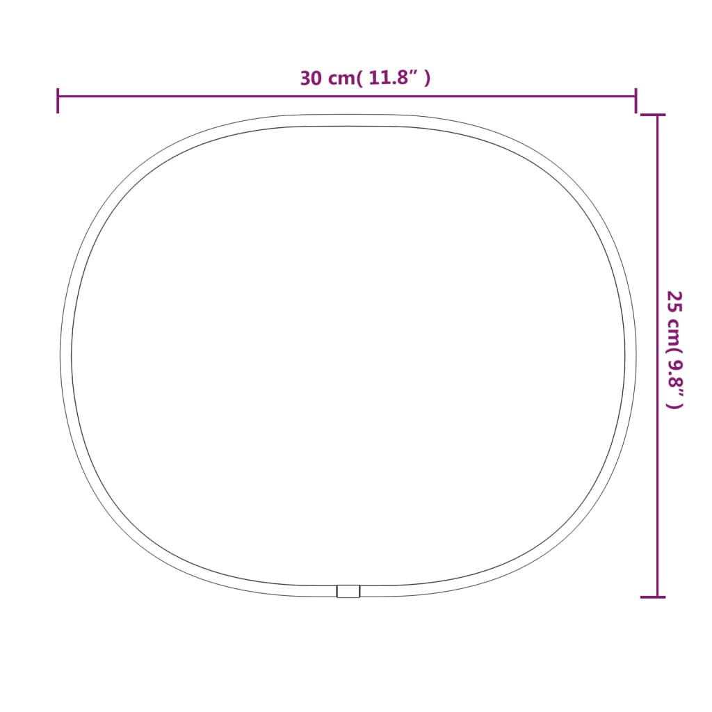 Seinäpeili hopea 30x25 cm - Harrastajankoti.fi
