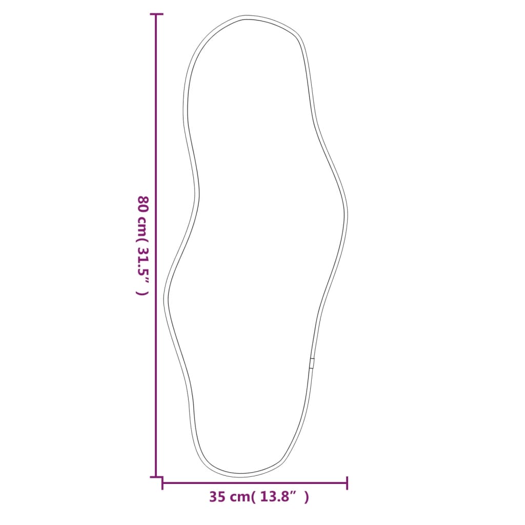 Seinäpeili hopea 80x35 cm - Harrastajankoti.fi