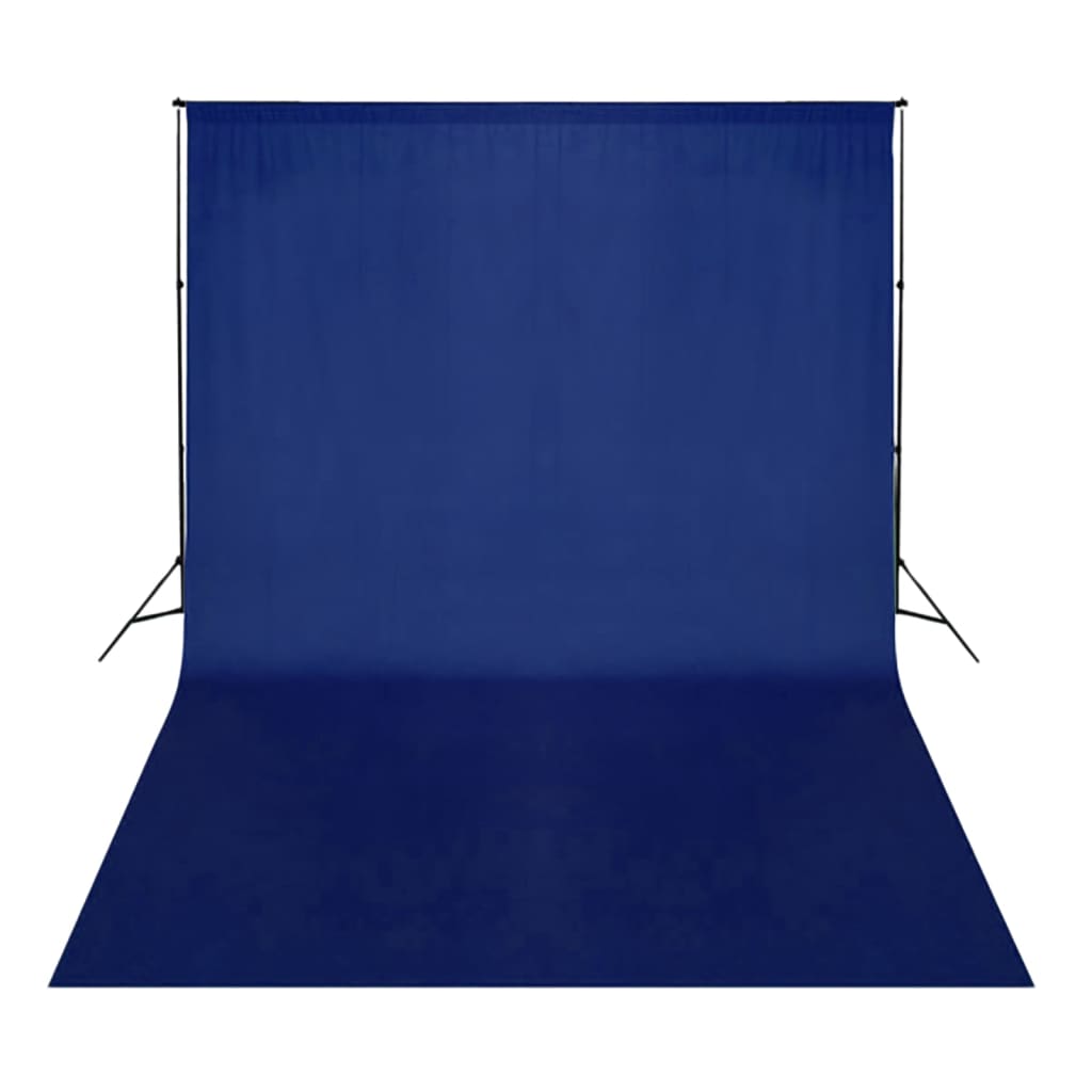 Taustakangas puuvilla sininen 500x300 cm chromakey - Harrastajankoti.fi