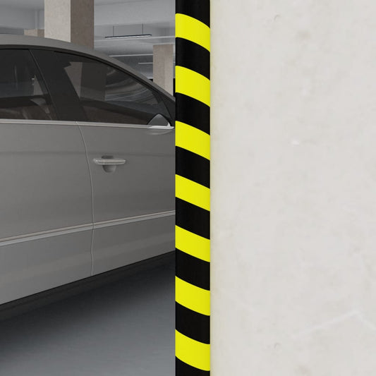Kulmasuoja keltainen ja musta 4x3x100 cm PU - Harrastajankoti.fi
