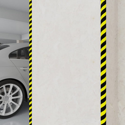 Kulmasuojat 2 kpl keltainen ja musta 4x3x100 cm PU - Harrastajankoti.fi