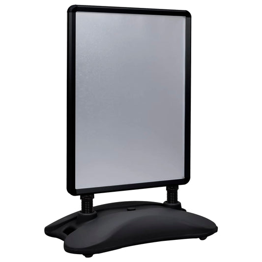 A1 Julisteteline vedellä täytettävä jalusta musta alumiiniseos - Harrastajankoti.fi