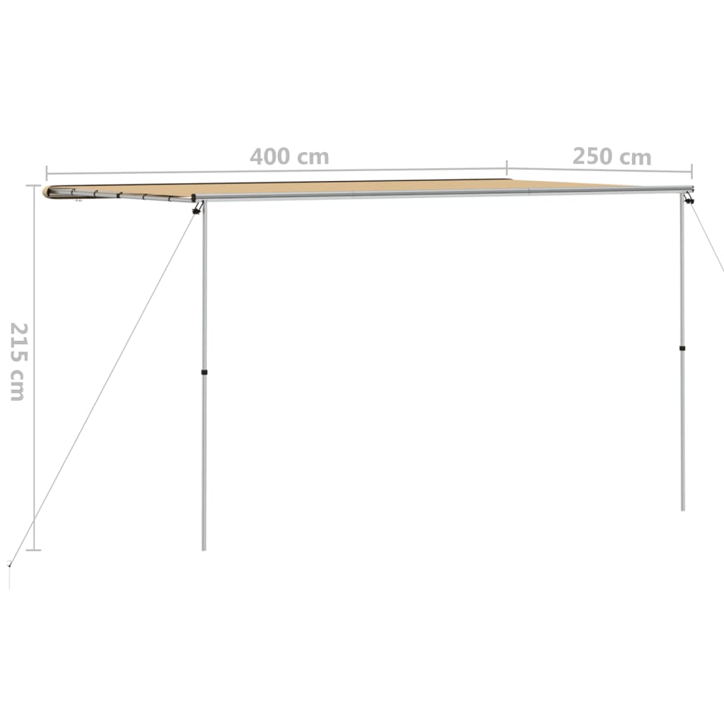 Asuntoauton ja -vaunun markiisi 4x2,5x2,15 m beige - Harrastajankoti.fi