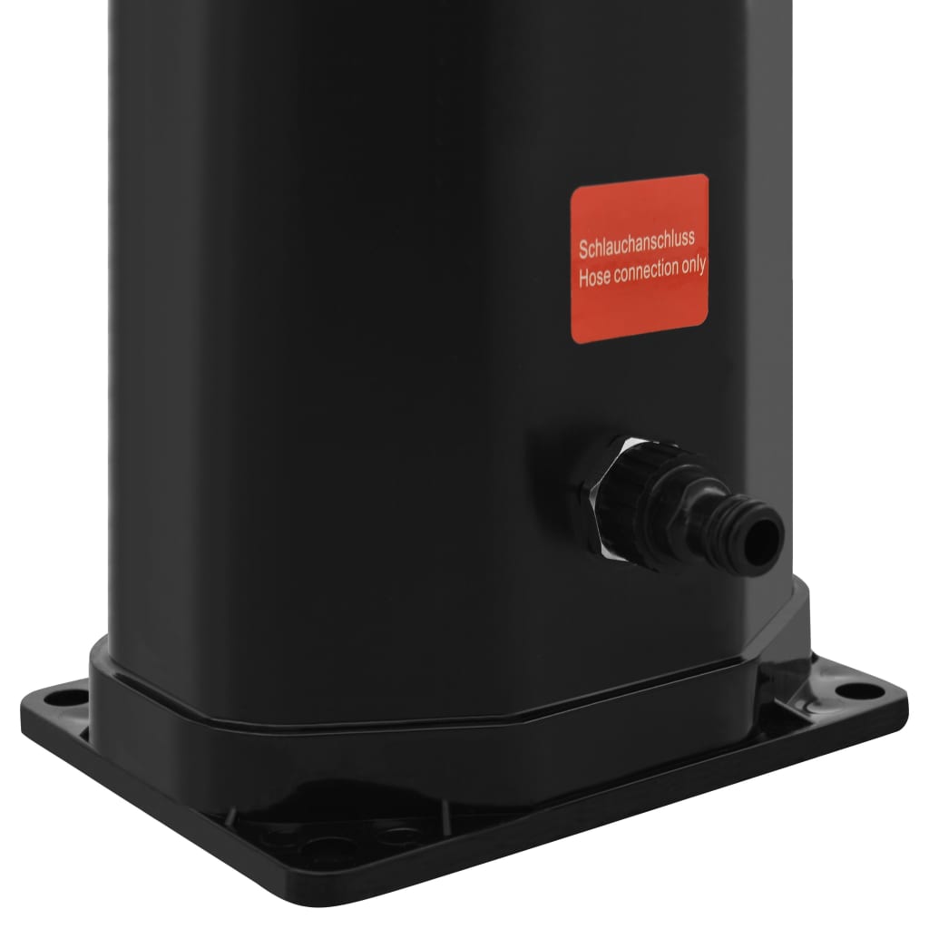 Aurinkolämmitteinen ulkosuihku, suihkupää ja hana 35 l - Harrastajankoti.fi