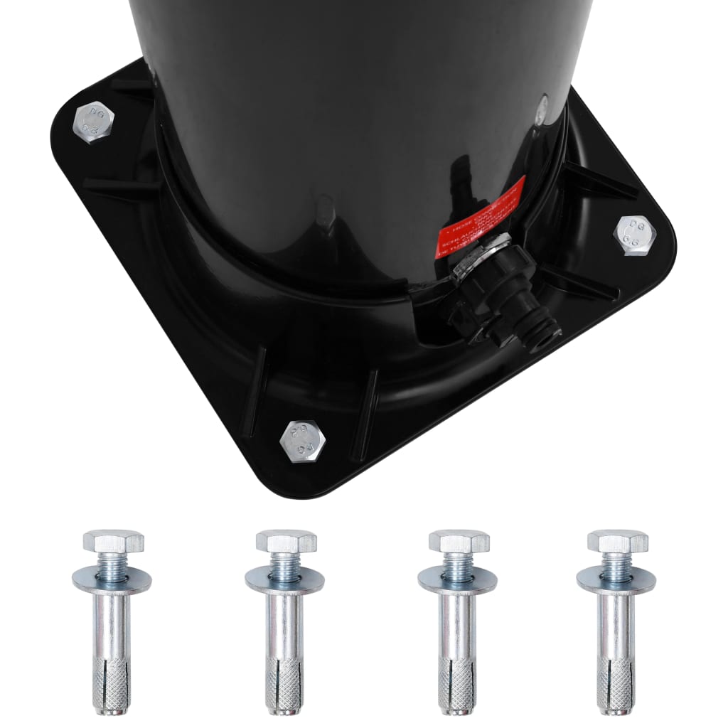 Aurinkolämmitteinen ulkosuihku, suihkupää ja hana 40 l - Harrastajankoti.fi