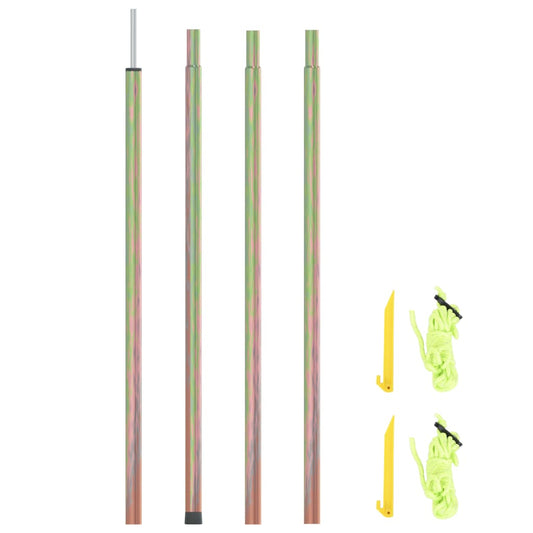 Aurinkopurjeen tanko 200 cm galvanoitu teräs - Harrastajankoti.fi