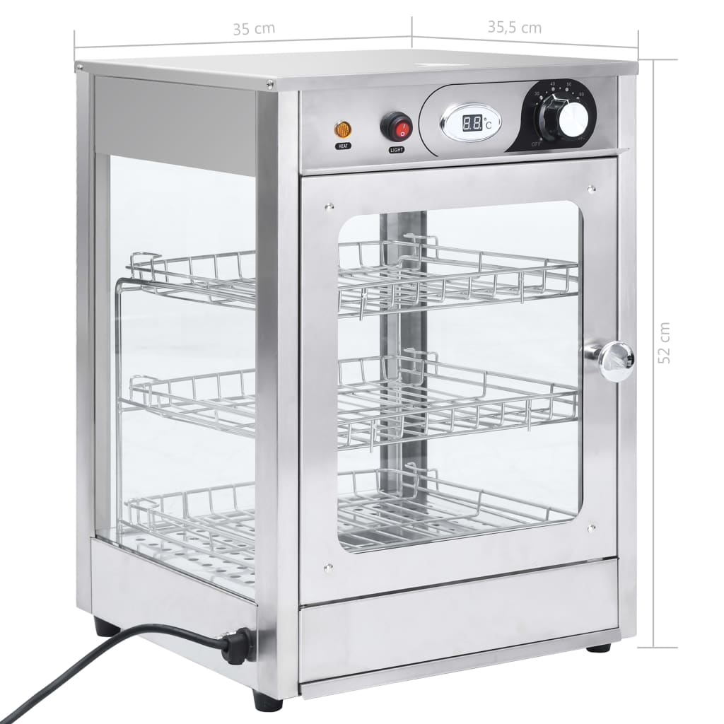 Elektroninen Gastronorm ruoanlämmitin 600 W ruostumaton teräs - Harrastajankoti.fi